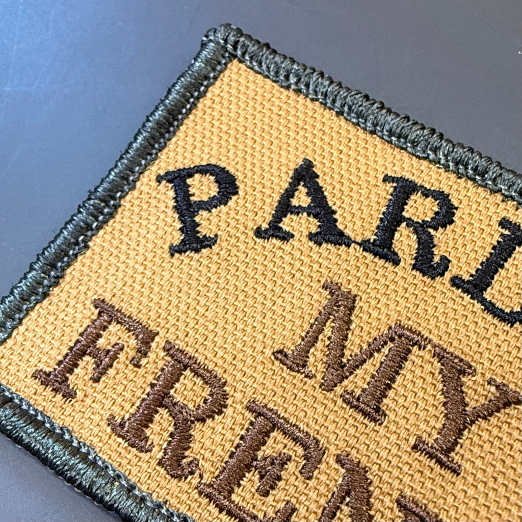 Pardon My French Funny Morale Patch | Made in USA | VELCRO® Brand Hook Backing