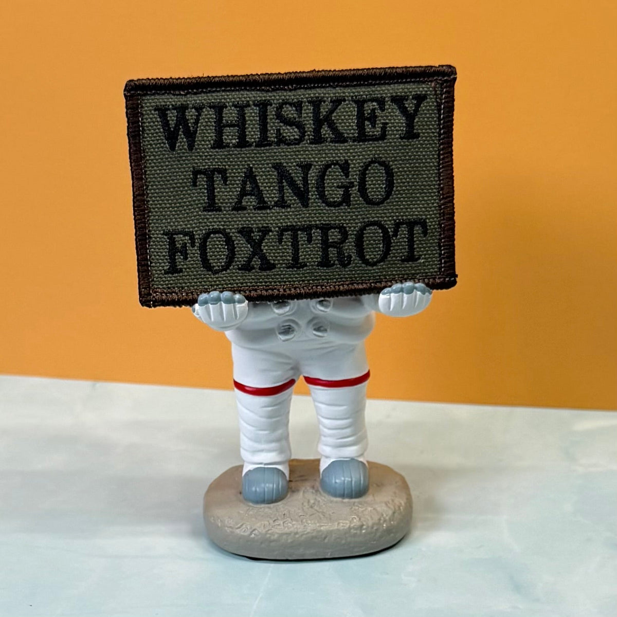 Whiskey Tango Foxtrot WTF Funny Morale Patch, 2x3" | Made in USA | VELCRO® Brand Hook Backing