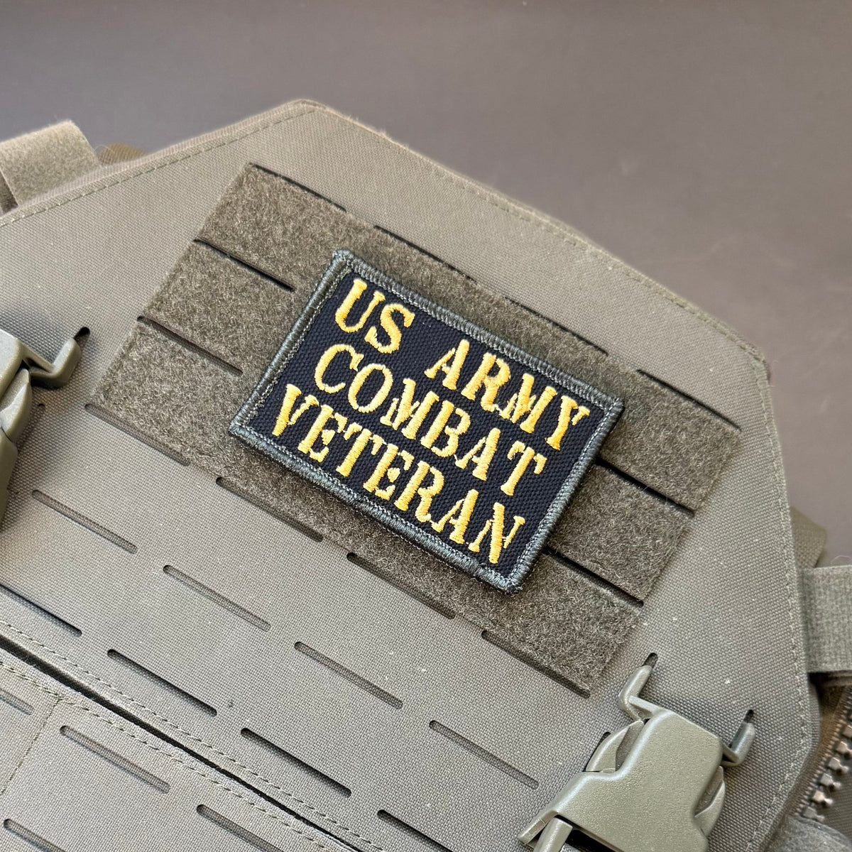 Army Combat Veteran Morale Patch, 2x3" | Made in USA | VELCRO® Brand Hook Backing