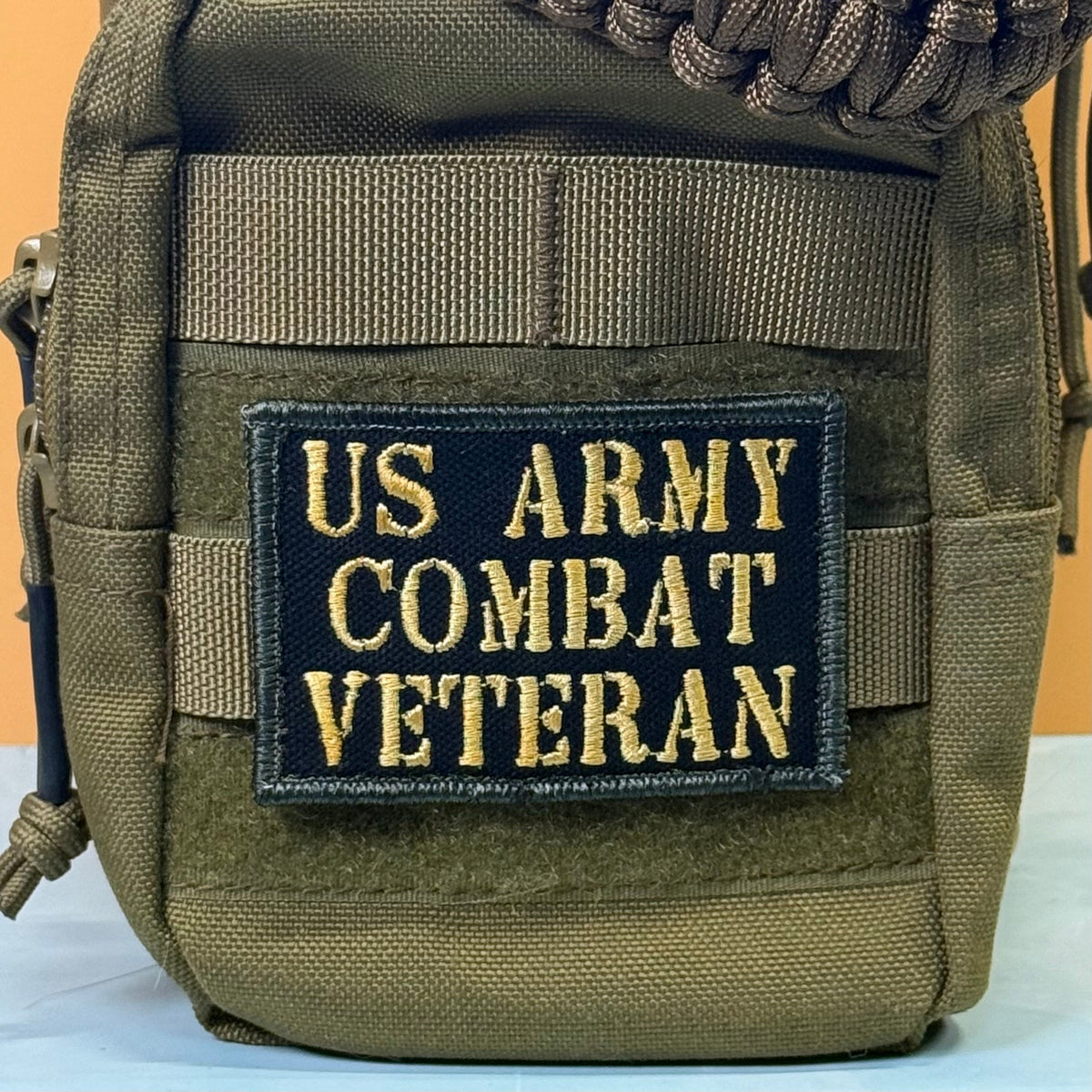 Army Combat Veteran Morale Patch, 2x3" | Made in USA | VELCRO® Brand Hook Backing