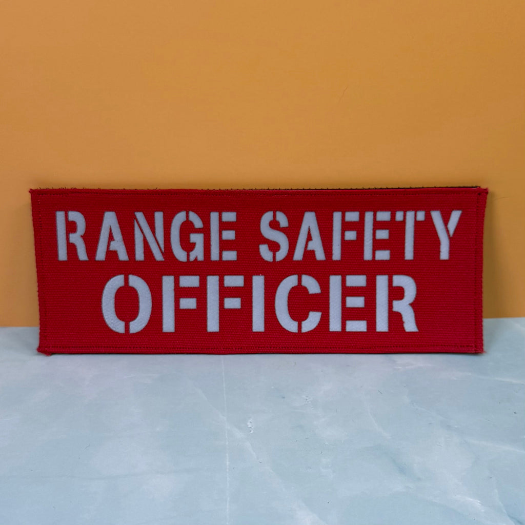 Range Safety Officer Patches & ID Plates – 2x3 Patch or 3x8 ID Panel – Tactical Gear Hook & Loop | Made in USA