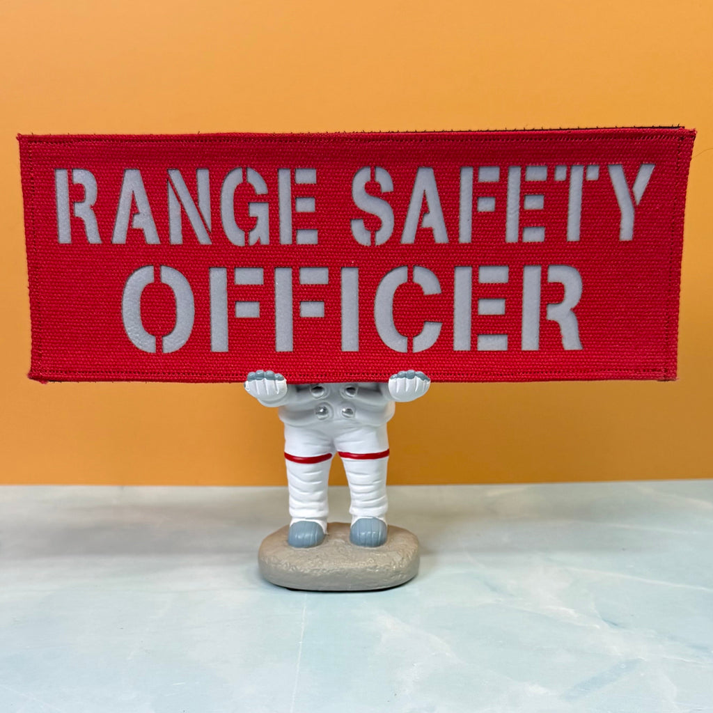 Range Safety Officer Patches & ID Plates – 2x3 Patch or 3x8 ID Panel – Tactical Gear Hook & Loop | Made in USA