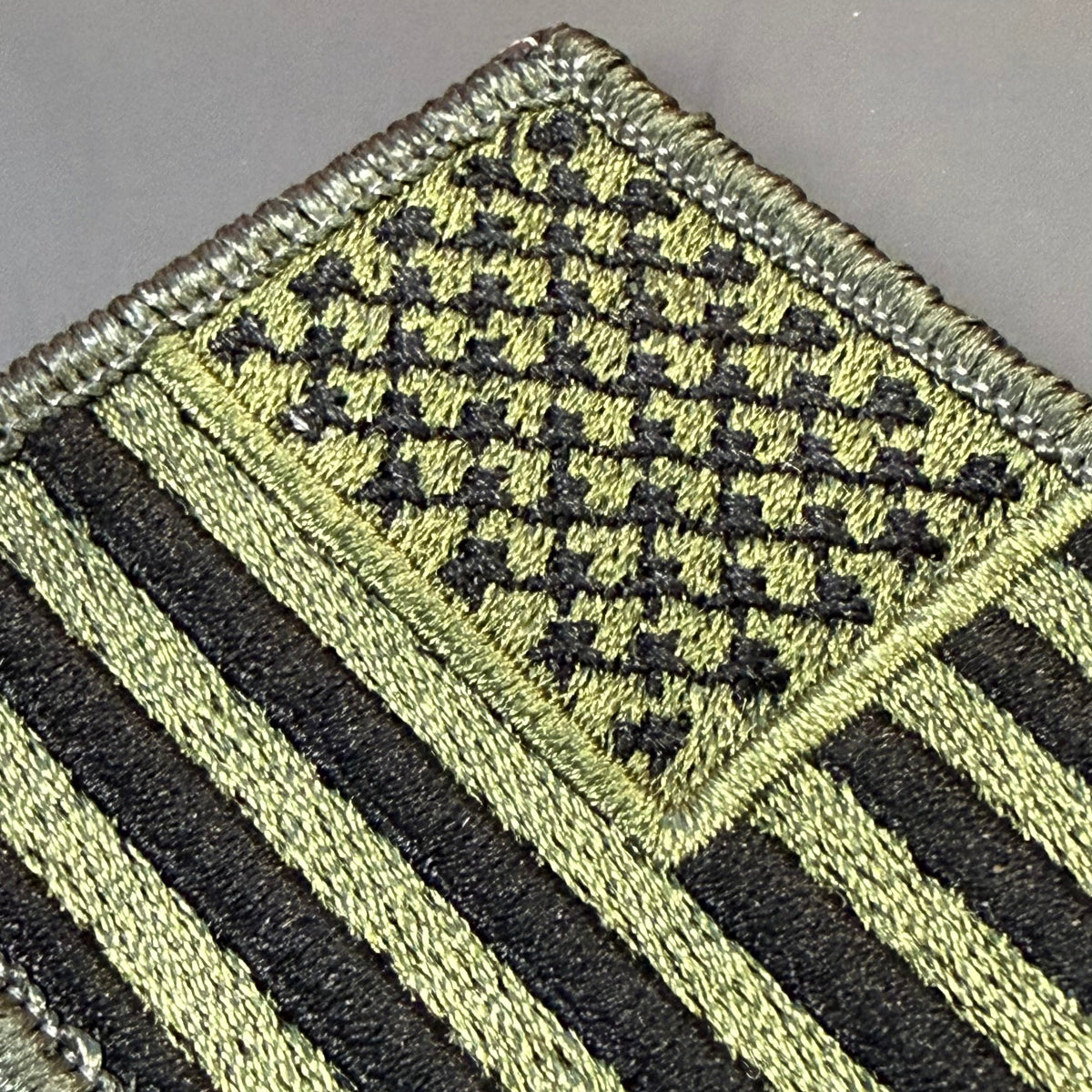 Olive OD Green Tactical American Flag Patch | Made in USA | VELCRO® Brand Hook Backing