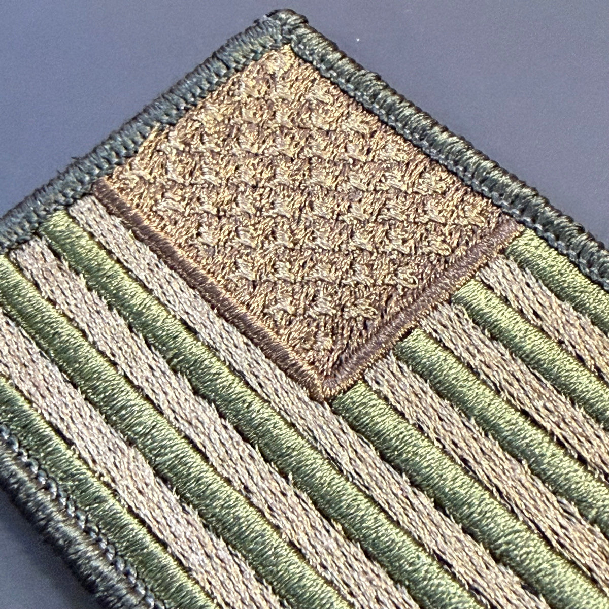 Subdued FDE Tactical American Flag Patch | Made in USA | VELCRO® Brand Hook Backing