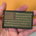Subdued FDE Tactical American Flag Patch | Made in USA | VELCRO® Brand Hook Backing