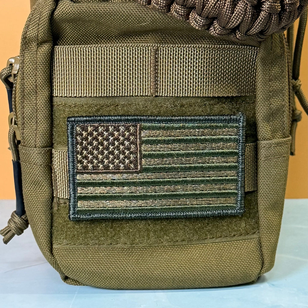 Subdued FDE Tactical American Flag Patch | Made in USA | VELCRO® Brand Hook Backing