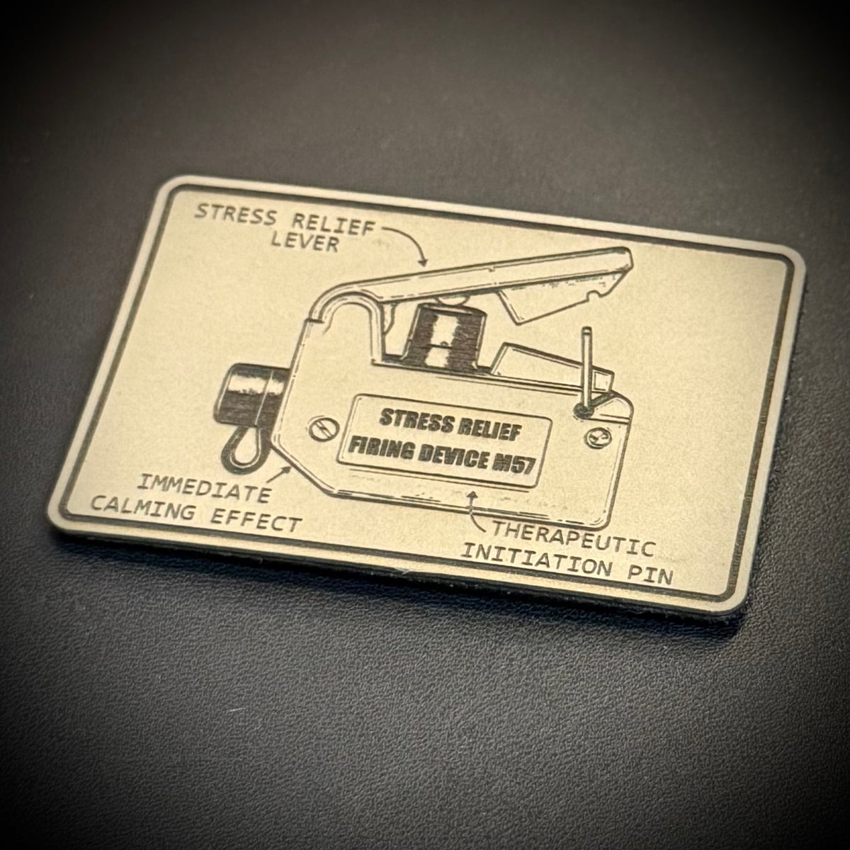 M57 Claymore Mine Clacker Funny Morale Patch, 2x3" | Made in USA | VELCRO® Brand Hook Backing