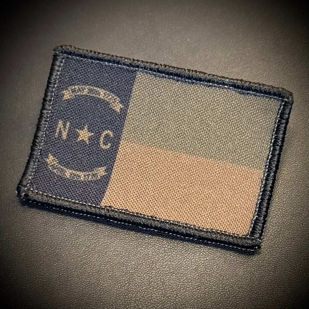 North Carolina State Flag Patch | Made in USA | VELCRO® Brand Hook Backing