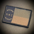 North Carolina State Flag Patch | Made in USA | VELCRO® Brand Hook Backing