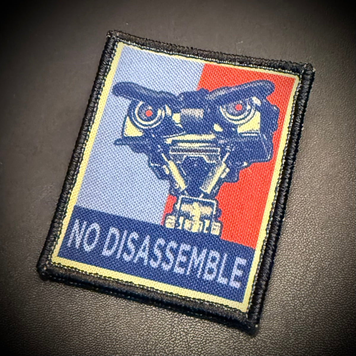 No Disassemble Funny Morale Patch | Made in USA | VELCRO® Brand Hook Backing