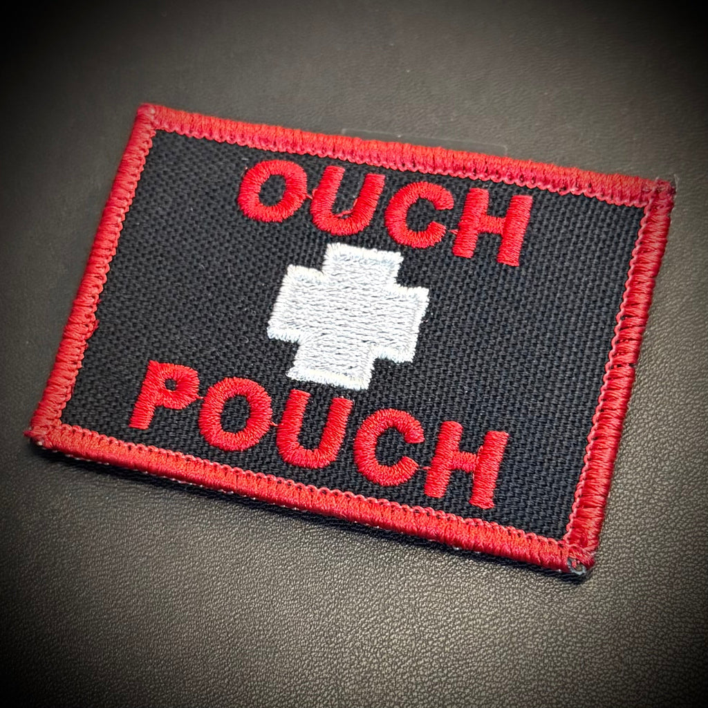 Ouch Pouch Funny IFAK Med-Kit Morale Patch, 2x3" | Made in USA | VELCRO® Brand Hook Backing