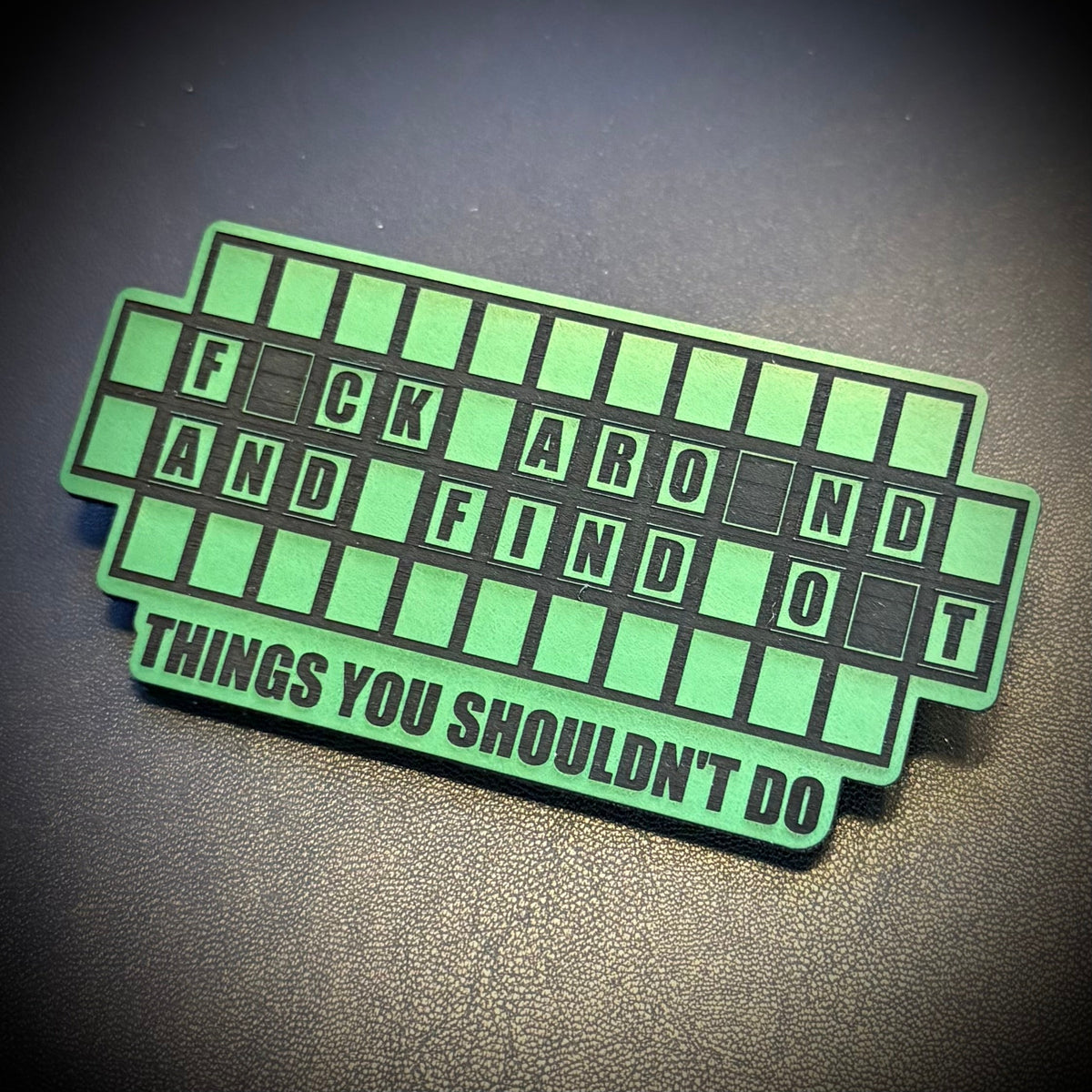 FAFO Game Show Funny Morale Patch | Made in USA | VELCRO® Brand Hook Backing