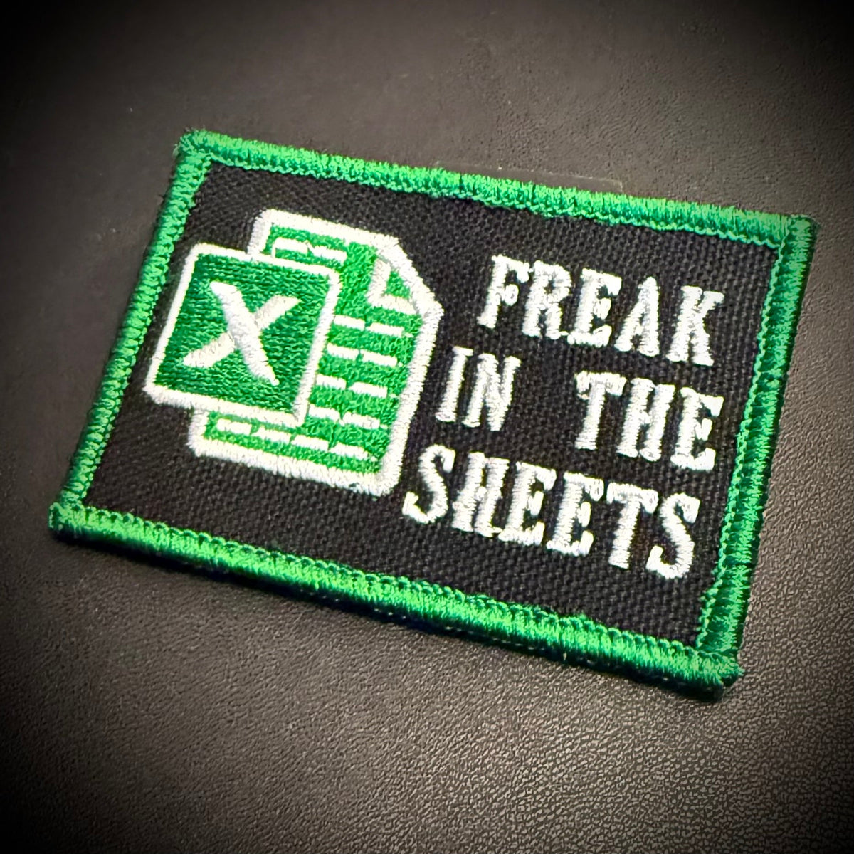 Freak In The Sheets Funny CPA Morale Patch, 2x3" | Made in USA | VELCRO® Brand Hook Backing