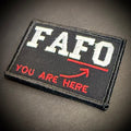 FAFO Funny Morale Patch, 2x3" | Made in USA | VELCRO® Brand Hook Backing