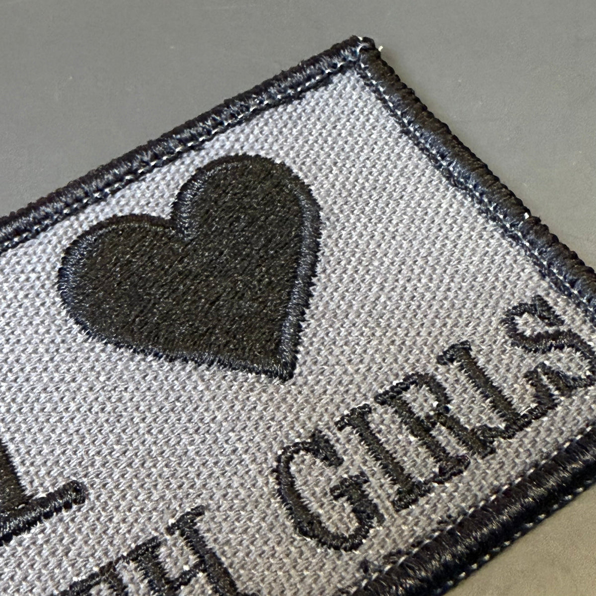I Love Goth Girls Funny Morale Patch | Made in USA | VELCRO® Brand Hook Backing