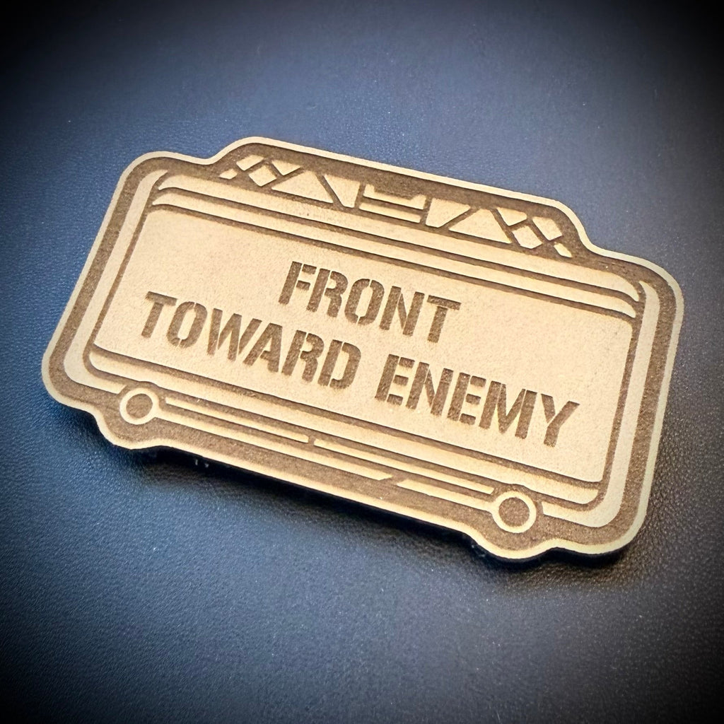 Claymore Mine “Front Toward Enemy” Funny Morale Patch | Made in USA | VELCRO® Brand Hook Backing