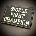 Tickle Fight Champion Funny Morale Patch | Made in USA | VELCRO® Brand Hook Backing
