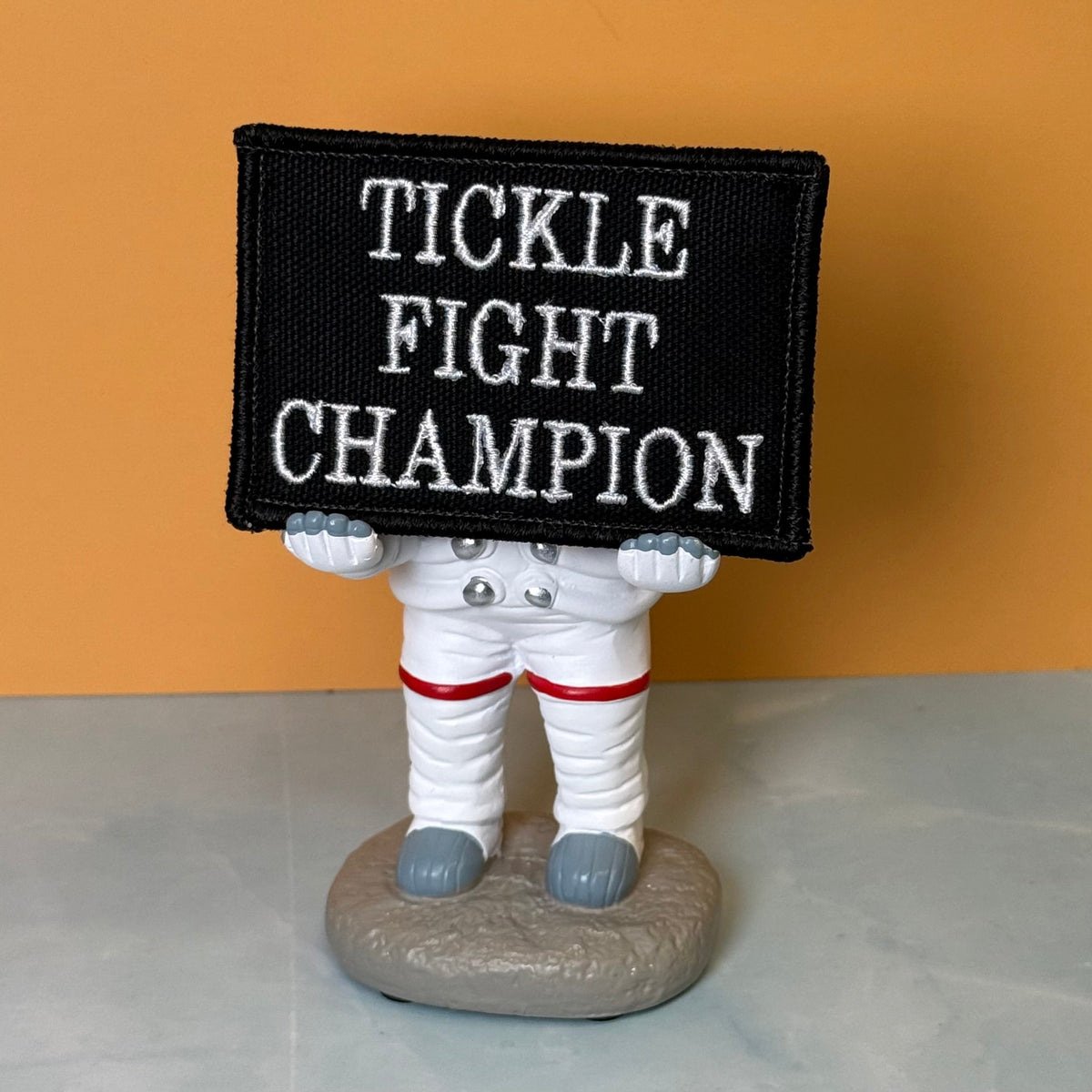 Tickle Fight Champion Funny Morale Patch | Made in USA | VELCRO® Brand Hook Backing