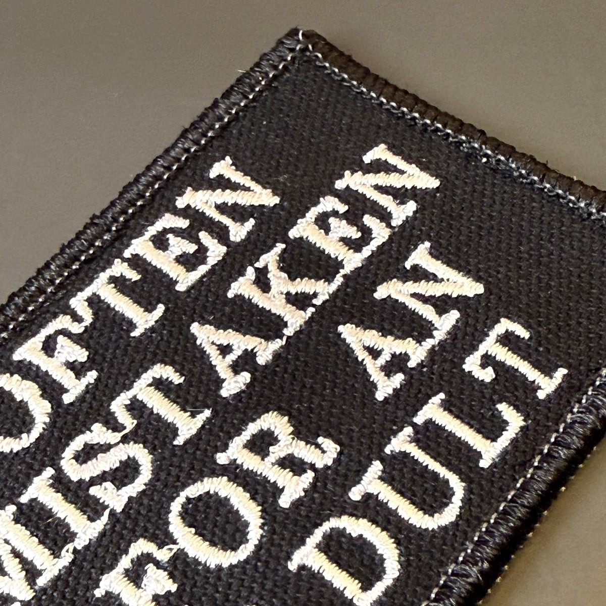 Often Mistaken For An Adult Funny Morale Patch, 2x3" | Made in USA | VELCRO® Brand Hook Backing