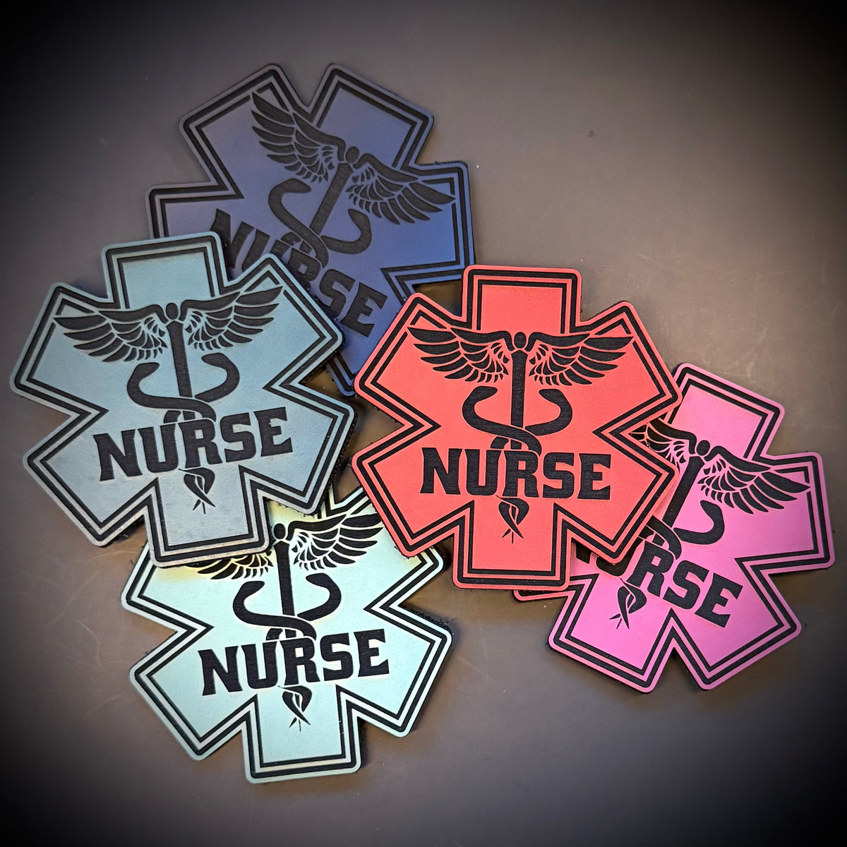 Nurse - Star of Life Morale Patch, 3x3" | Made in USA | VELCRO® Brand Hook Backing