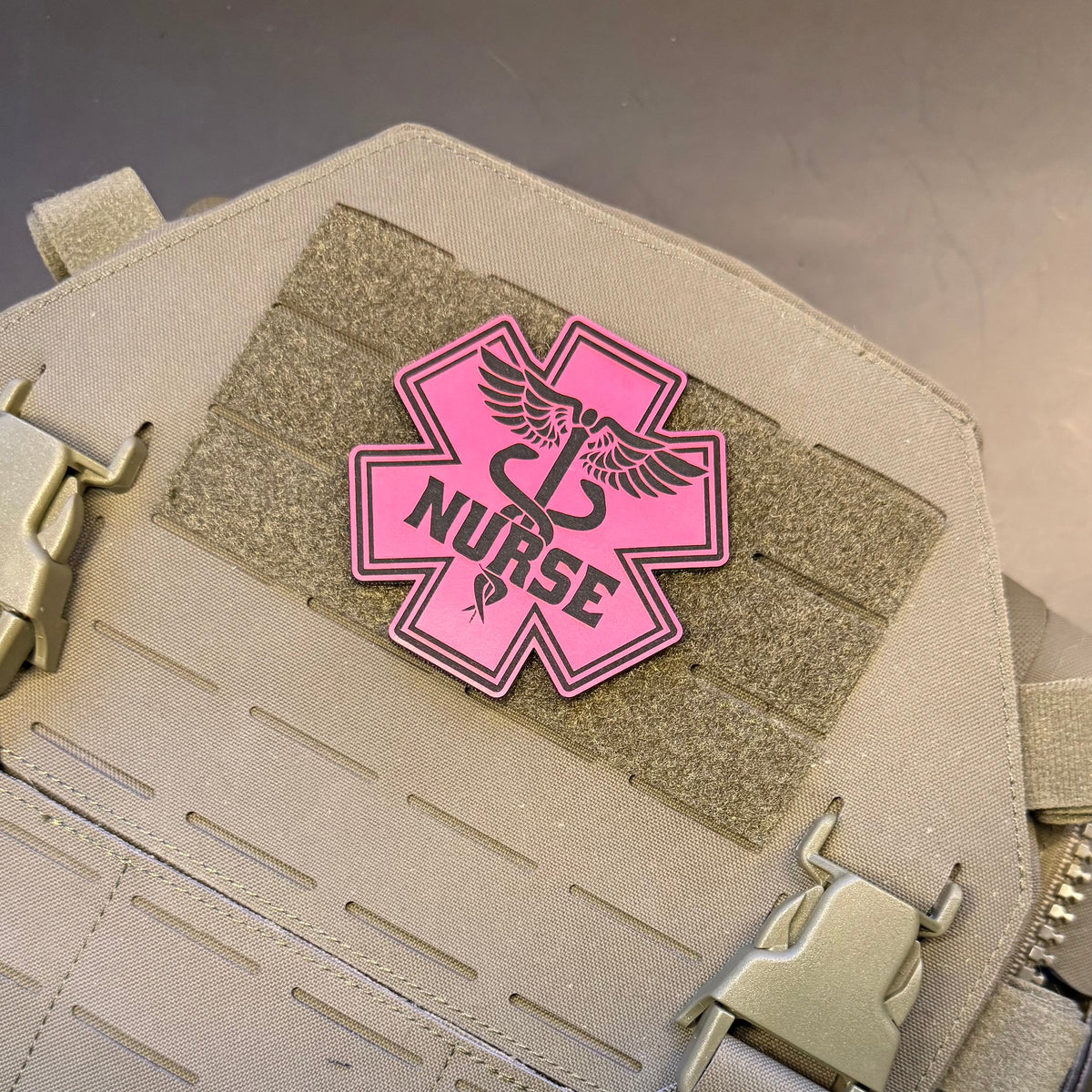 Nurse - Star of Life Morale Patch, 3x3" | Made in USA | VELCRO® Brand Hook Backing