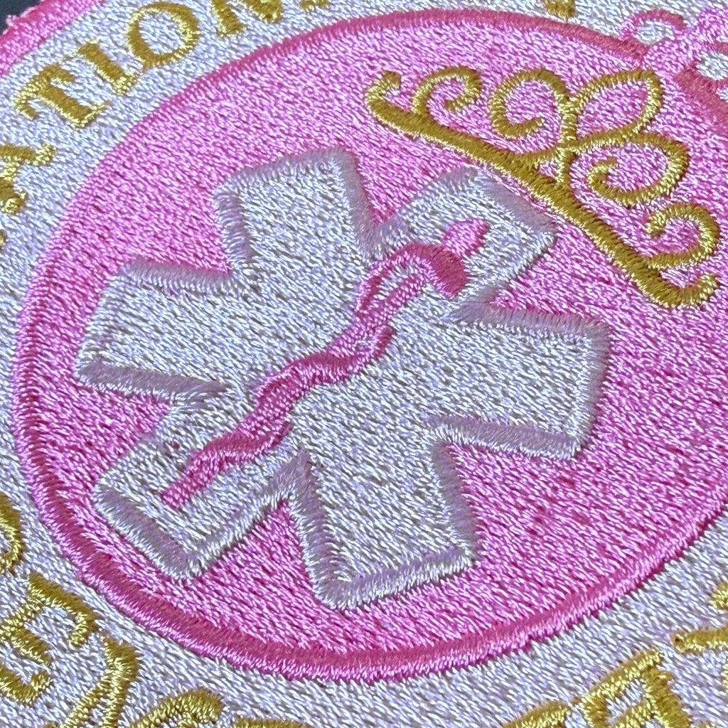 NREMT Princess Funny Medic Morale Patch, 3.3x4" | Made in USA | VELCRO® Brand Hook Backing