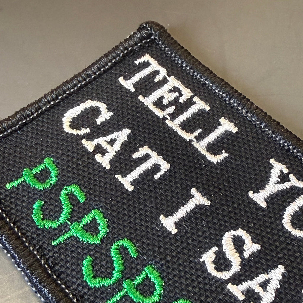 Tell Your Cat I Said PSPSPSP Funny Morale Patch, 2x3" | Made in USA | VELCRO® Brand Hook Backing