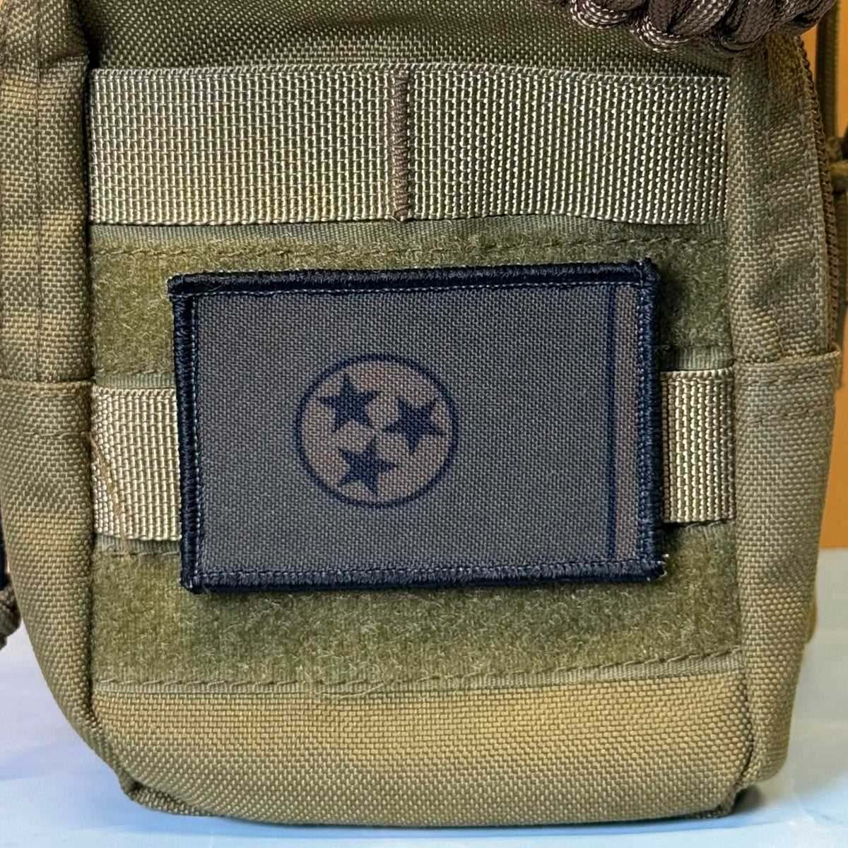 Tennessee State Flag Patch 2"x3" Hook & Loop | Made in USA | Pro-Print Full Color & Tactical Options