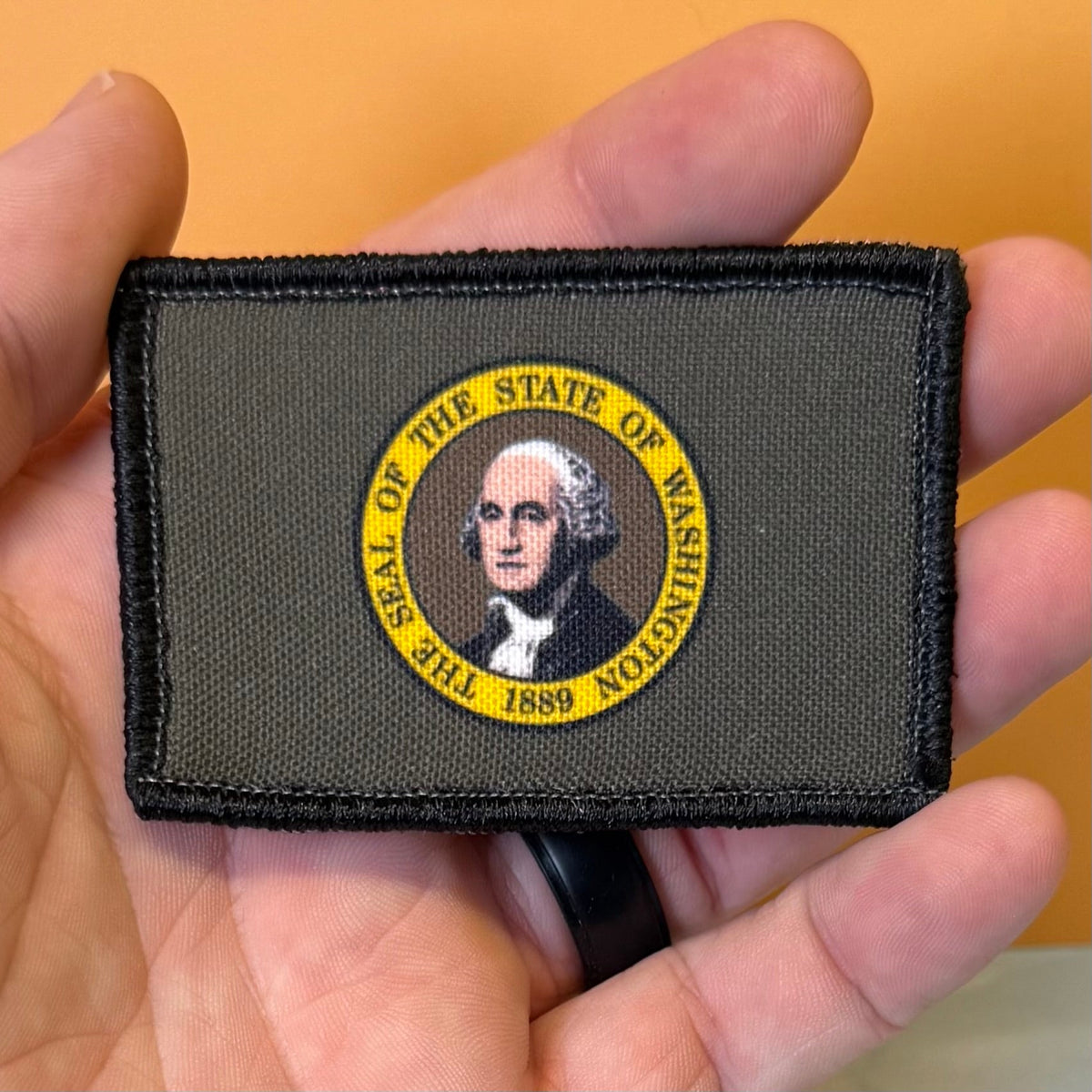 Washington State Flag Patch 2"x3" Hook & Loop | Made in USA | Pro-Print Full Color & Tactical Options