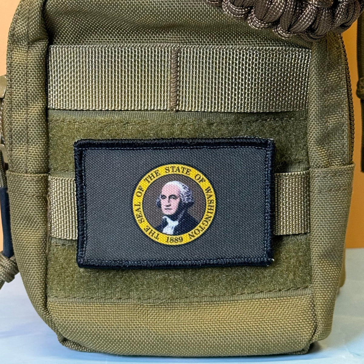 Washington State Flag Patch 2"x3" Hook & Loop | Made in USA | Pro-Print Full Color & Tactical Options