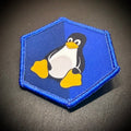 Linux Tux Penguin Morale Patch | Made in USA | VELCRO® Brand Hook Backing