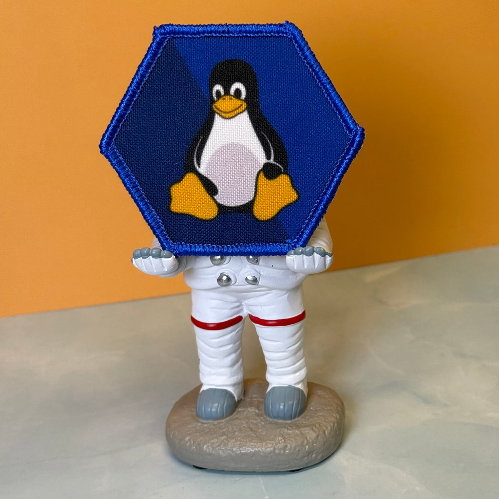 Linux Tux Penguin Morale Patch | Made in USA | VELCRO® Brand Hook Backing