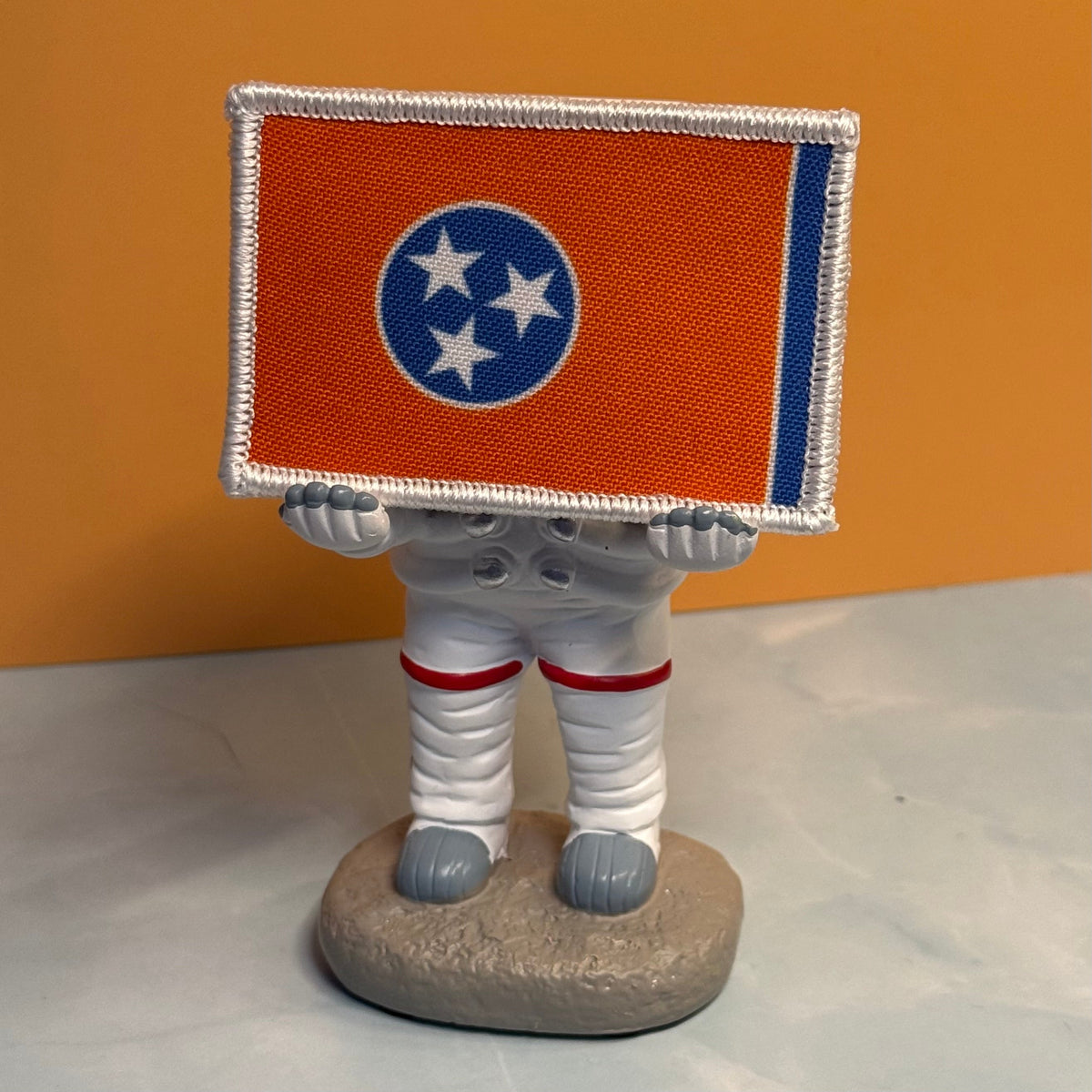 Tennessee Orange & Summitt Blue Flag Patch 2"x3" Hook & Loop | Made in USA | Pro-Print Canvas
