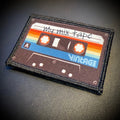 My 80's Cassette Mix Tape Funny Printed Morale Patch, 2x3" | VELCRO® Brand Hook Backing