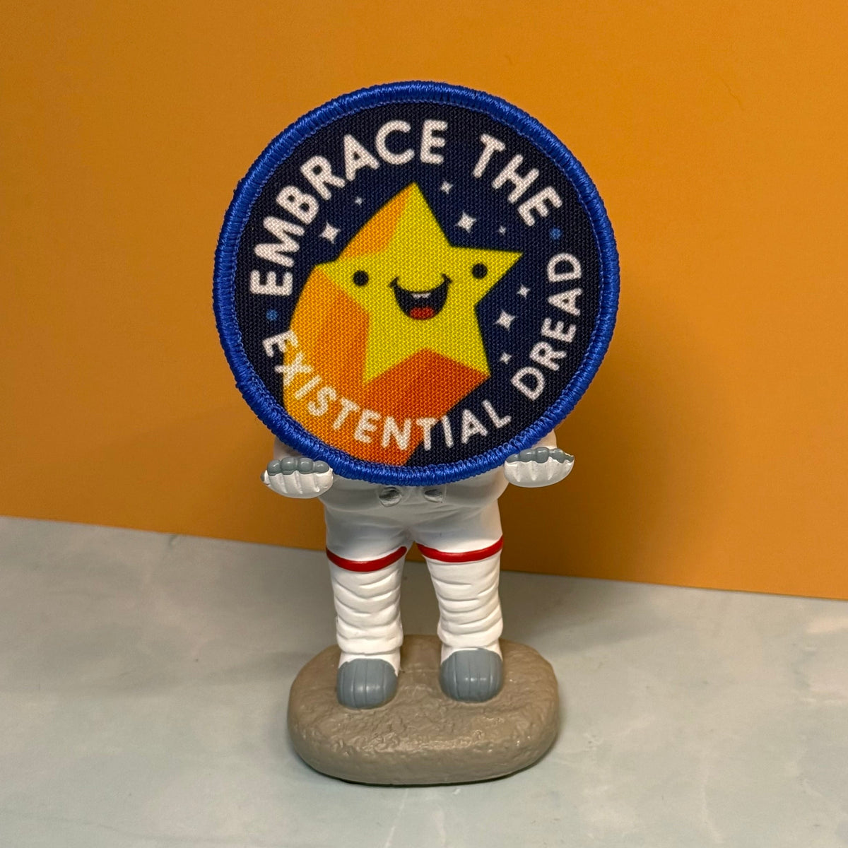 Embrace the Existential Dread Funny Morale Patch | Made in USA | VELCRO® Brand Hook Backing