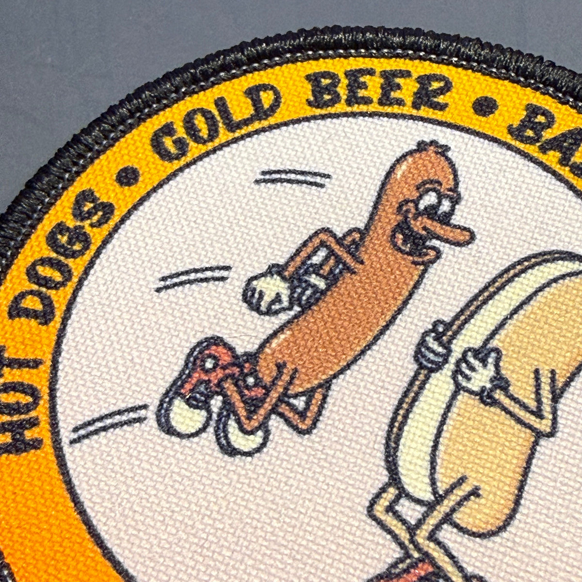 Hot Dogs, Cold Beer and Bad Decisions Funny Morale Patch | Made in USA | VELCRO® Brand Hook Backing