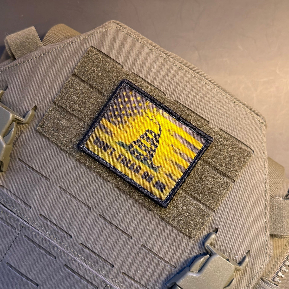 Don't Tread On Me American Flag Printed Morale Patch, 2.5x3" | VELCRO® Brand Hook Backing