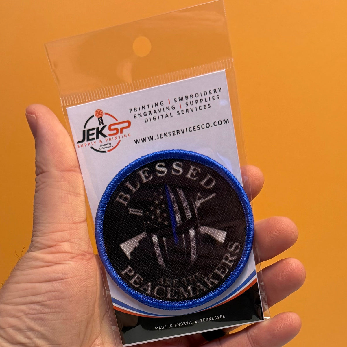 Blessed Are The Peacemakers Morale Patch | Made in USA | VELCRO® Brand Hook Backing