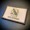Oklahoma State Flag Printed Morale Patch, 2x3" | VELCRO® Brand Hook Backing