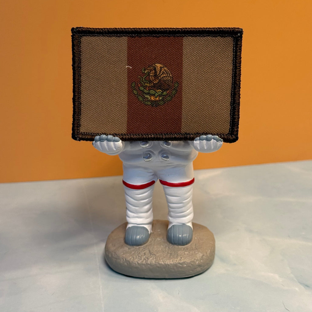 Mexico Flag Printed Morale Patch, 2x3" | VELCRO® Brand Hook Backing