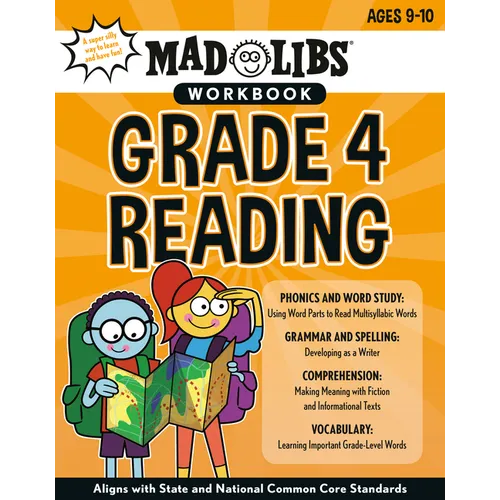 Mad Libs Workbook: Grade 4 Reading: Aligns with State and National Common Core Standards - Paperback