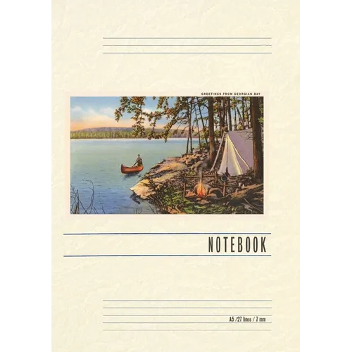 Vintage Lined Notebook Greetings from Georgian Bay, Canada