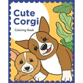 Cute Corgi: Coloring Book - Paperback