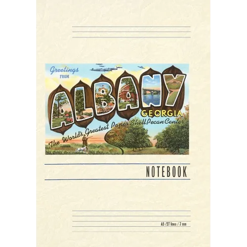 Vintage Lined Notebook Greetings from Albany - Paperback