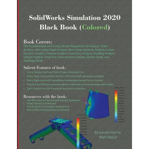 SolidWorks Simulation 2020 Black Book (Colored) - Paperback