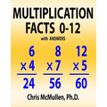 Multiplication Facts 0-12 with Answers: Improve Your Math Fluency Worksheets - Paperback