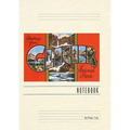 Vintage Lined Notebook Greetings from Glacier Park, Montana
