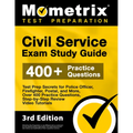 Civil Service Exam Study Guide - Test Prep Secrets for Police Officer, Firefighter, Postal, and More, Over 400 Practice Questions, Step-by-Step Review - Paperback