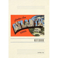 Vintage Lined Notebook Greetings from Atlanta - Paperback