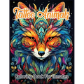 Tattoo Animals coloring book for inmates - Paperback